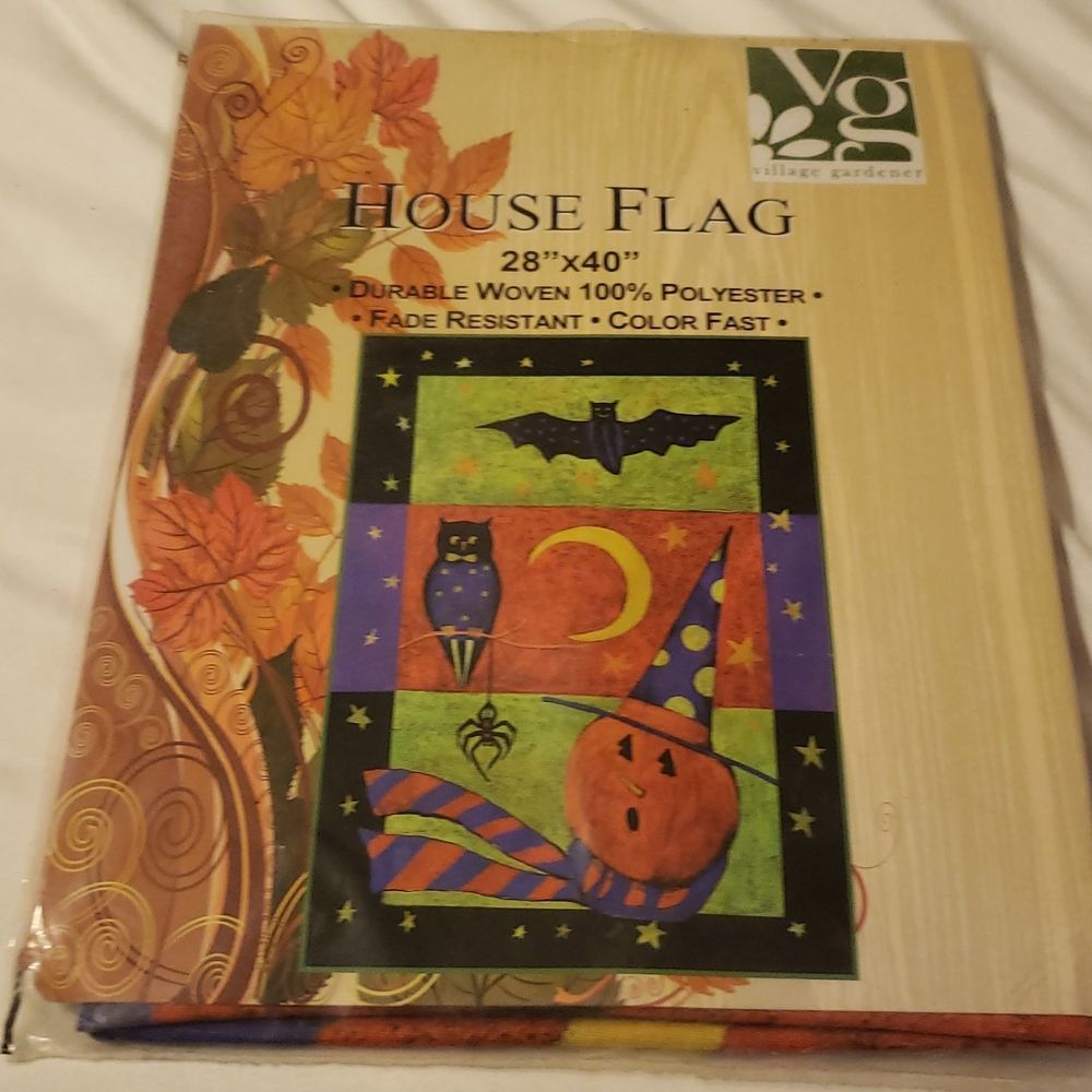 Halloween house flag